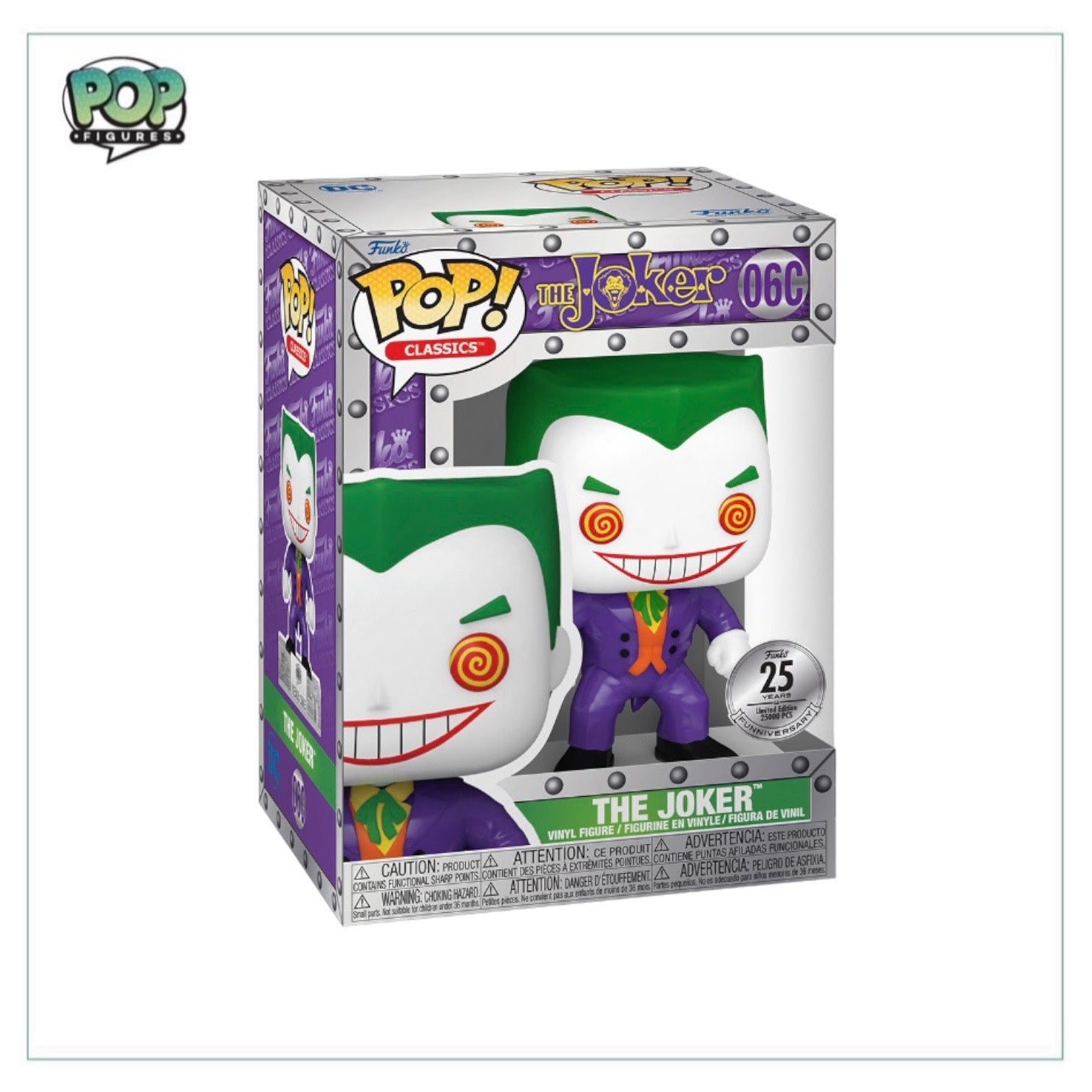 The Joker 25th Anniversary Funko Pop Classics! - Funko Shop Exclusive LE25000 Pcs - Sealed