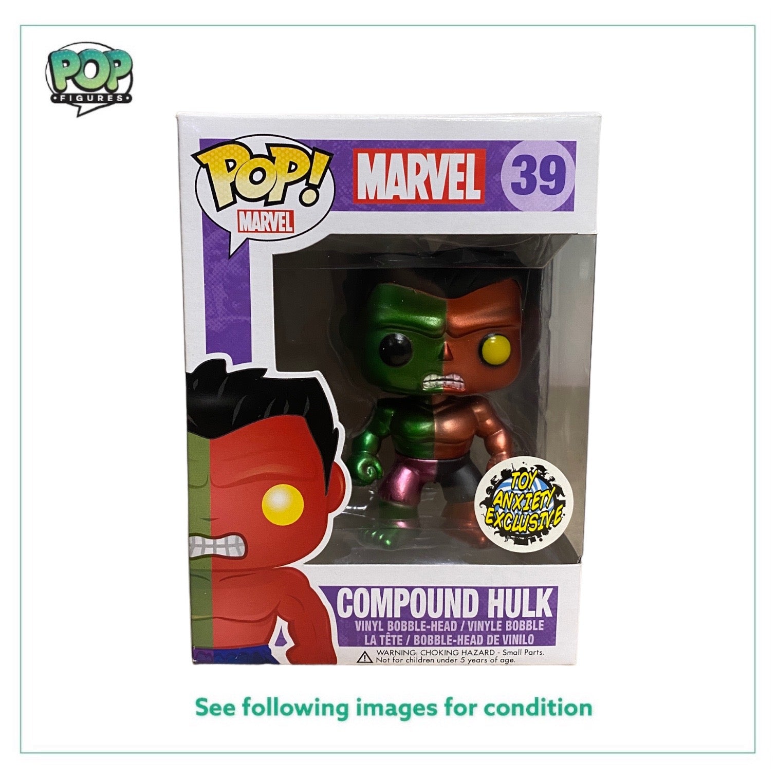 Compound Hulk #39 (Metallic) Funko Pop! - Marvel - Toy Anxiety Exclusive -