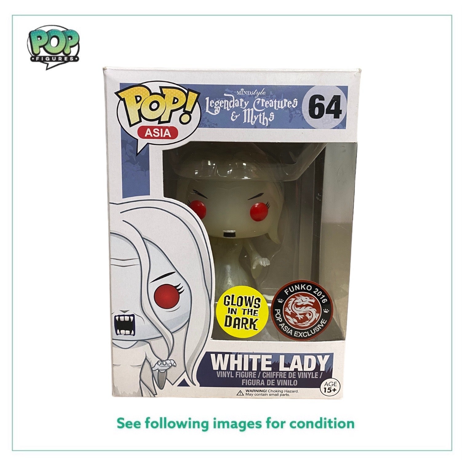 White Lady #64 (Glows in the Dark) Funko Pop! - Legendary Creatures & Myths - 2016 Asia Exclusive -