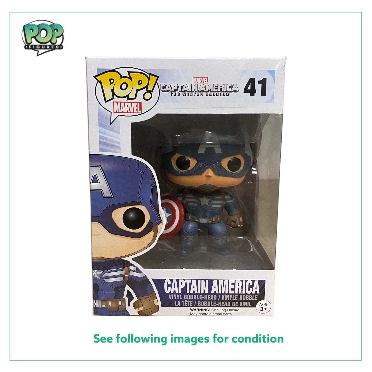 Captain America #41 Funko Pop! - Captain America The Winter Soldier - 2014 Pop! -