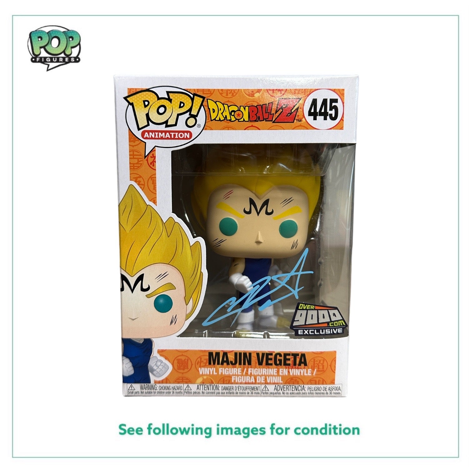 Christopher Sabat Signed Majin Vegeta #445 Funko Pop! - Dragon Ball Z -