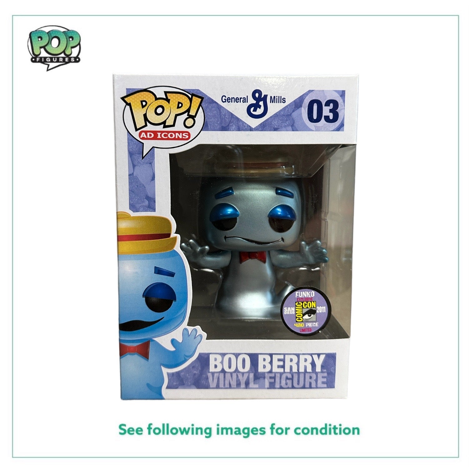 Boo Berry #03 (Metallic) Funko Pop! - Ad Icons - SDCC 2011 Exclusive