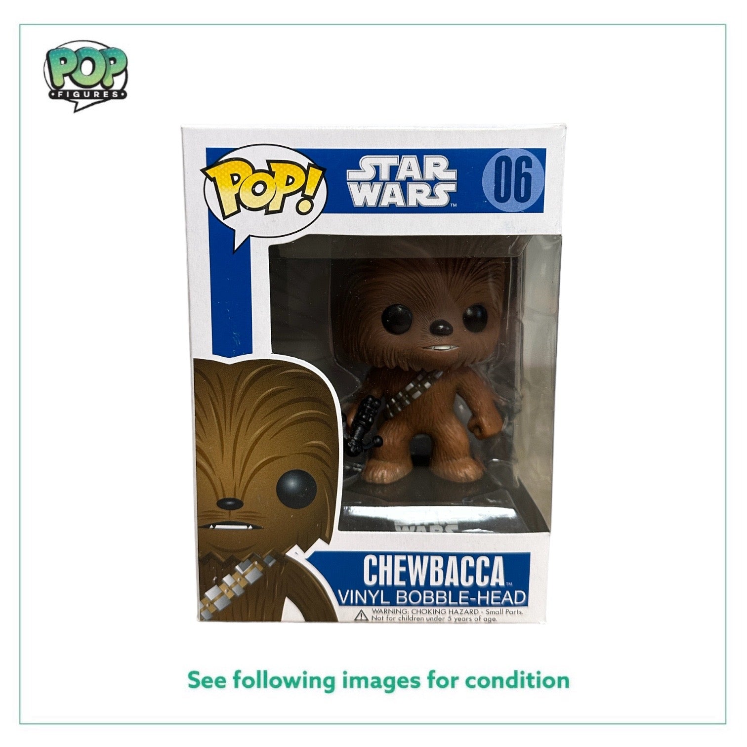 Chewbacca #06 (Large Writing) Funko Pop! - Star Wars - 2011 Pop! -