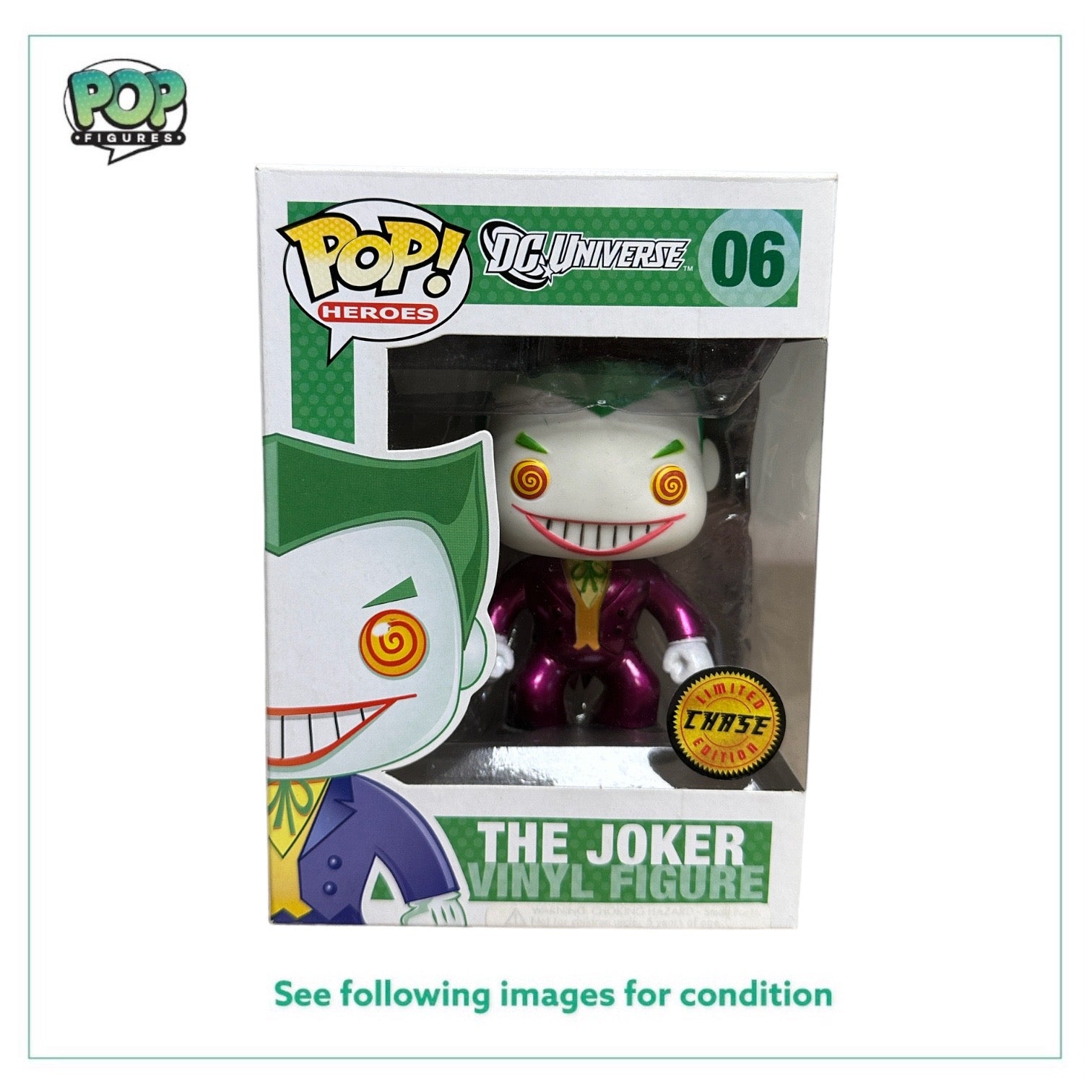 The Joker #06 (Metallic Chase) Funko Pop! - DC Universe - 2014 Pop! -