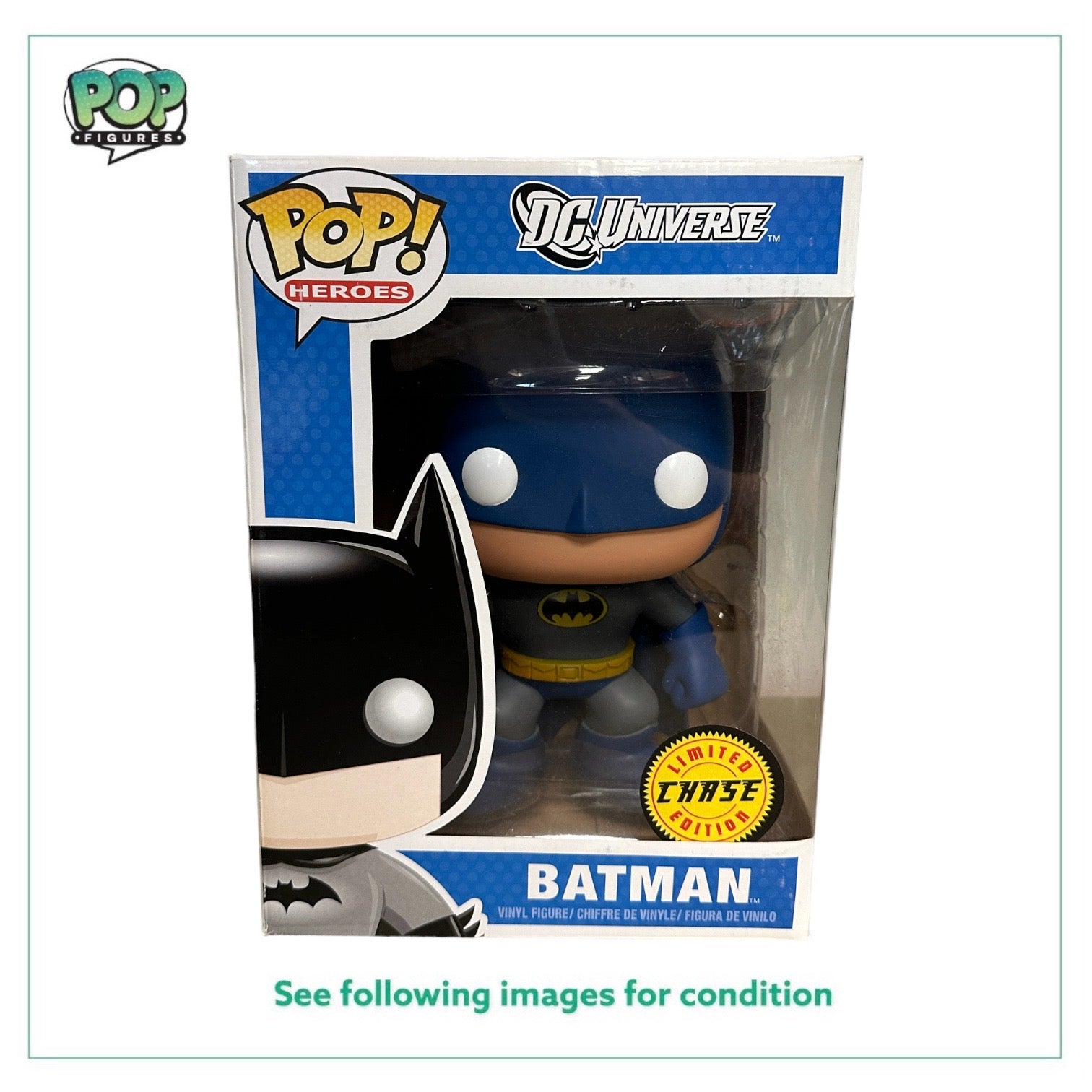 Batman (Blue Chase) 9" Funko Pop! - DC Universe - 2012 Pop! -