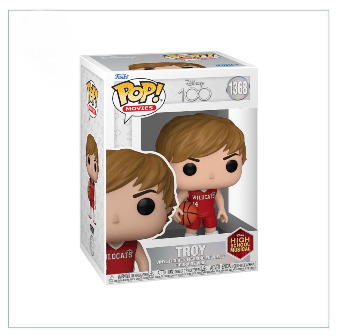 Troy #1368 Funko Pop! - Disney 100: High School Musical - PREORDER