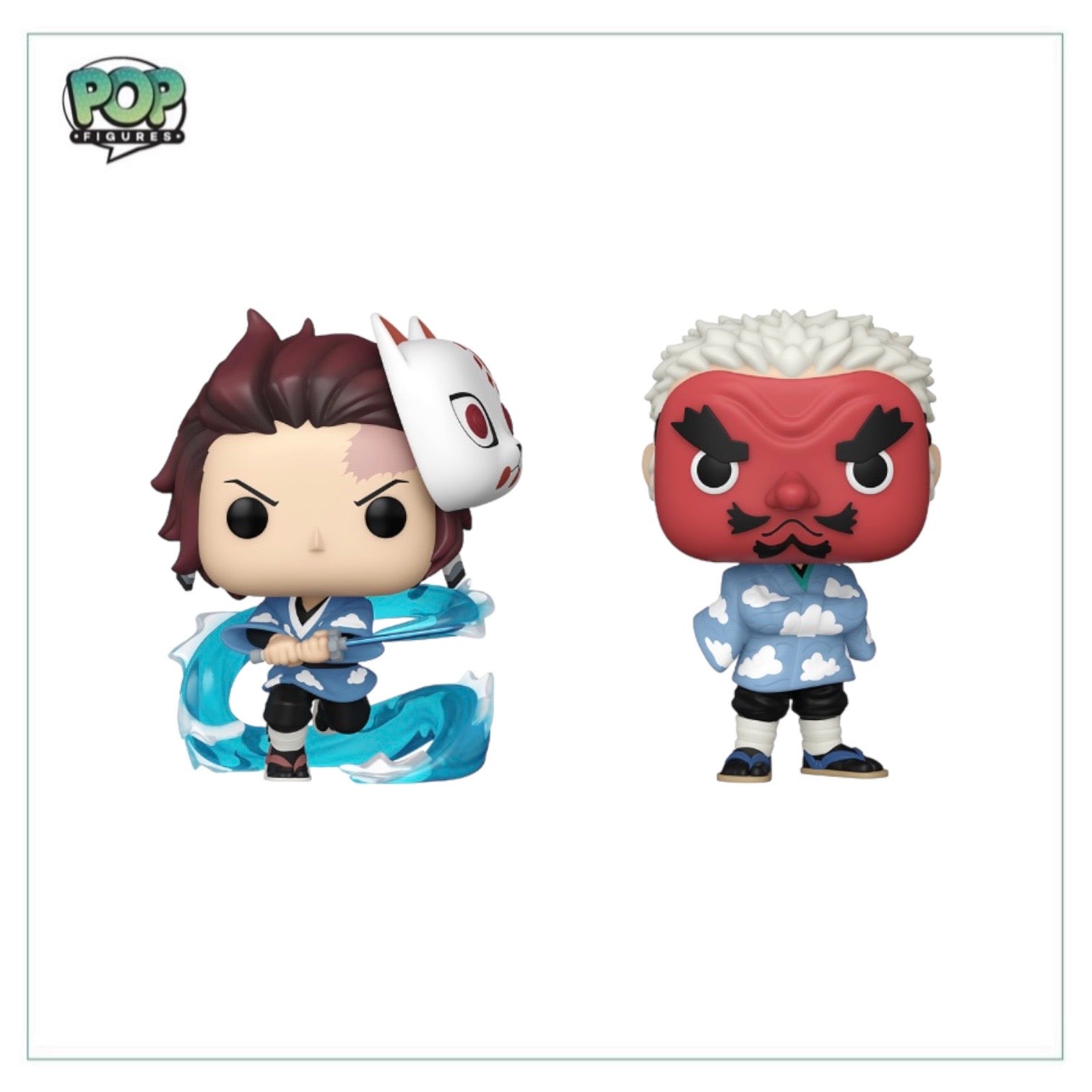 Tanjiro Kamado & Sakonji Urokodaki 2 Pack Funko Pop! - Demon Slayer - SDCC 2023 Shared Exclusive