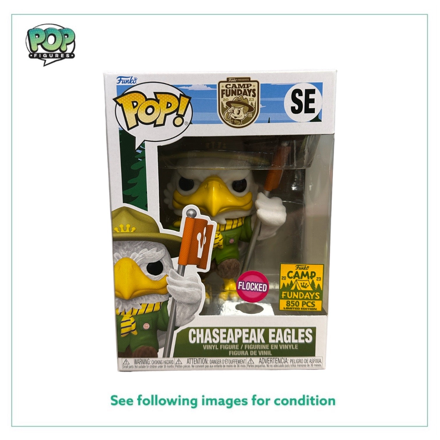 Chaseapeak Eagles (Flocked) Funko Pop! - Camp Fundays 2023 Show Exclusive