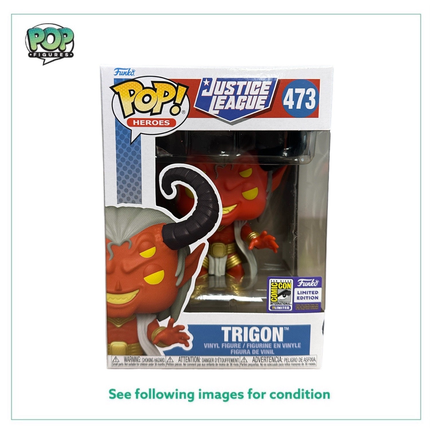 Trigon #473 Funko Pop! - Justice League - SDCC 2023 Official Convention Exclusive -