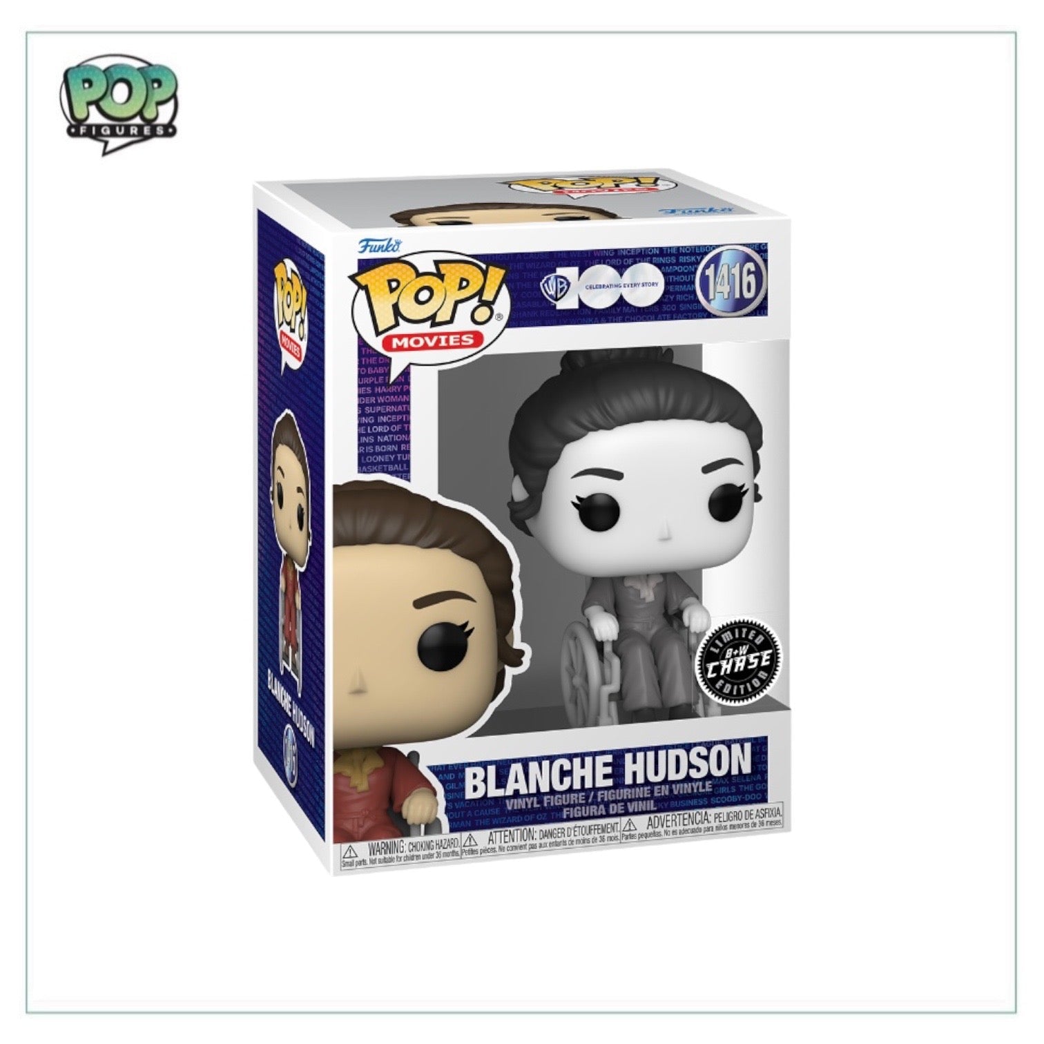 Blanche Hudson #1416 (Black and White Chase) Funko Pop! - What Ever Happened to Baby Jane