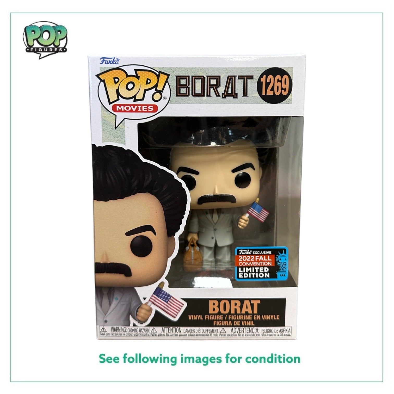 Borat #1269 Funko Pop! - Borat - NYCC 2022 Shared Exclusive -