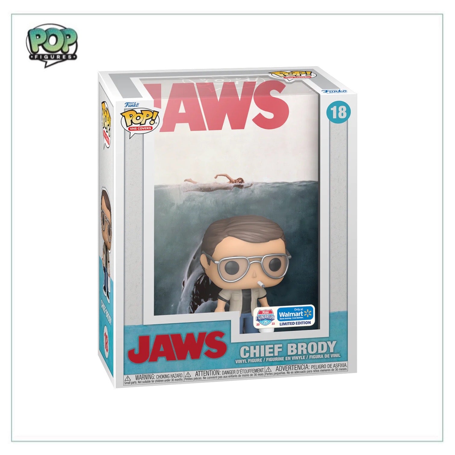 Chief Brody #18 Funko Pop VHS Cover! - Jaws - Fun on the Run Walmart Exclusive