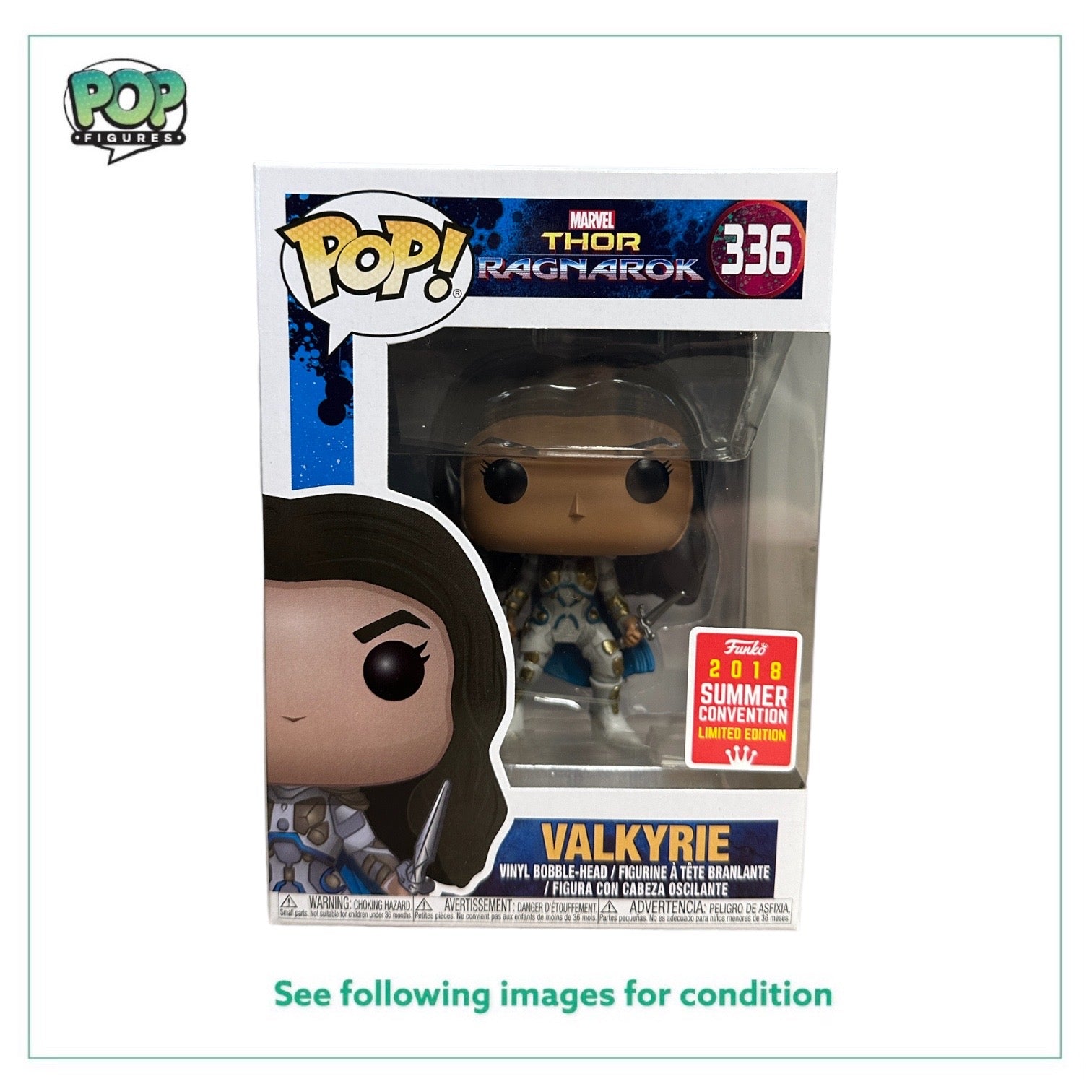 Valkyrie #336 (Hero) Funko Pop! - Thor Ragnarok - SDCC 2018 Shared Exclusive -