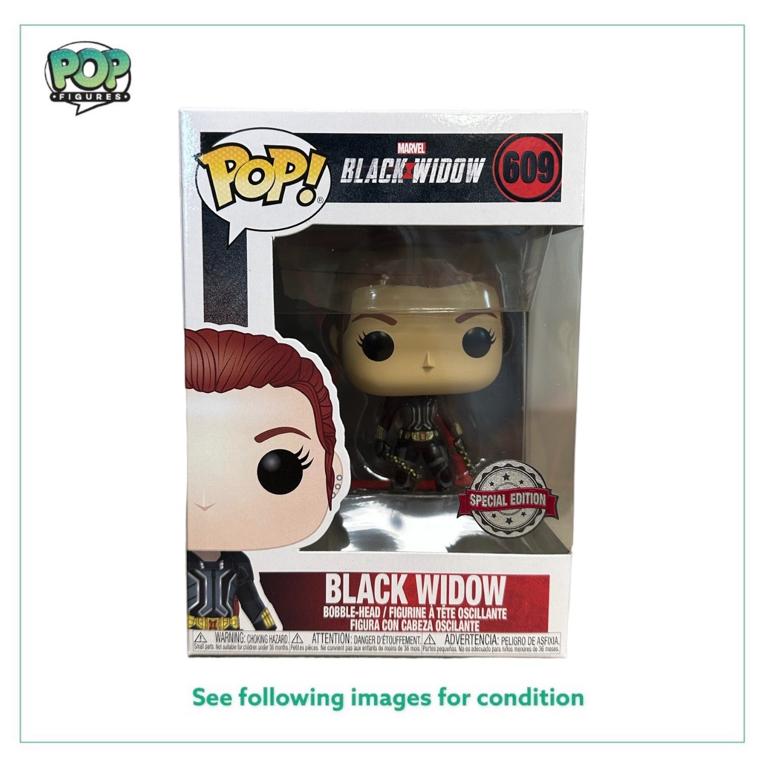 Black Widow #609 (Gray) Funko Pop! - Black Widow - Special Edition -