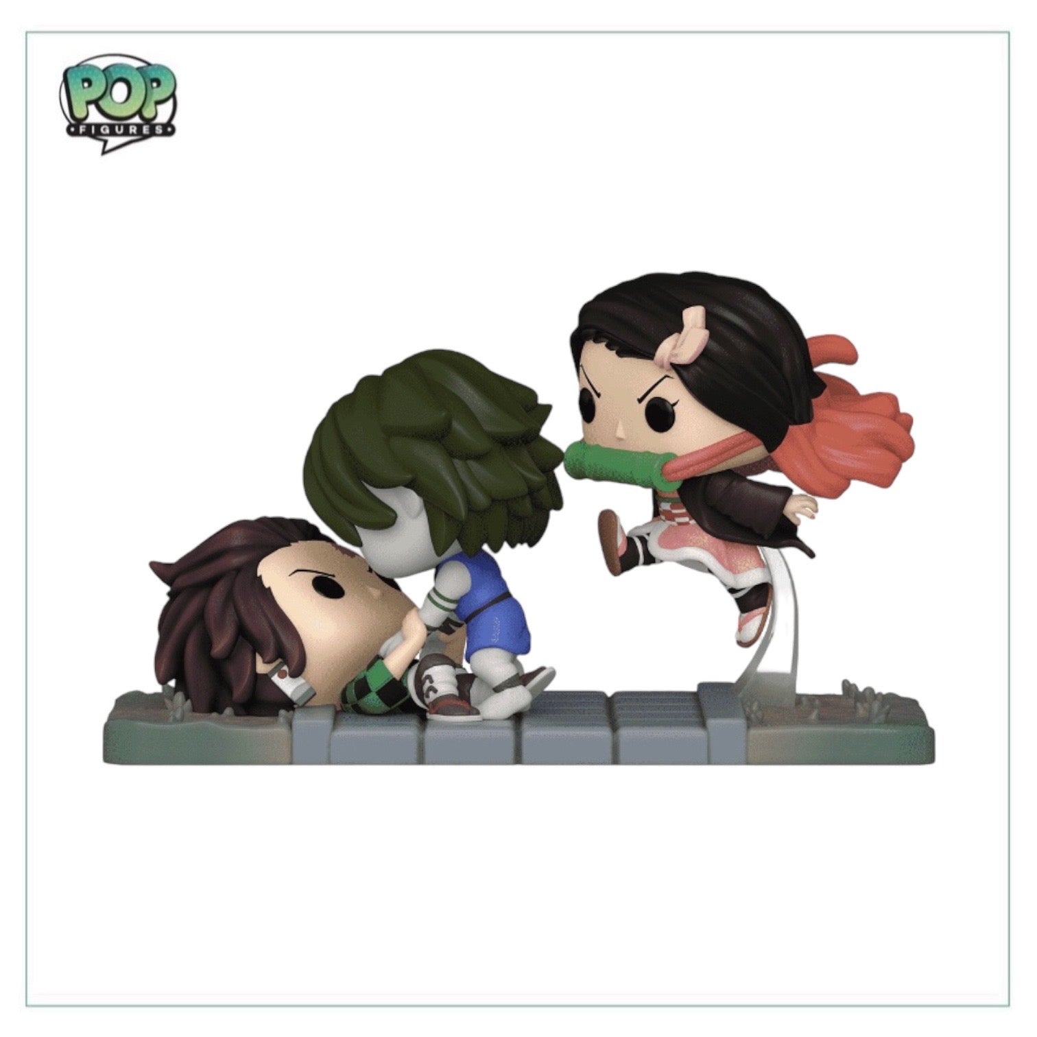 Tanjiro & Nezuko Vs. Temple Demon #1419 Funko Pop Moment! - Demon Slayer - Hot Topic Exclusive -