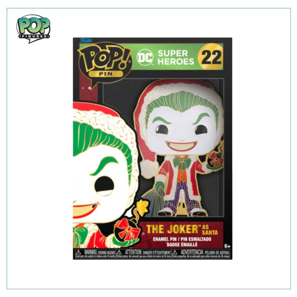 The Joker as Santa #22 Funko Pop Pin! - DC: Holiday - PREORDER