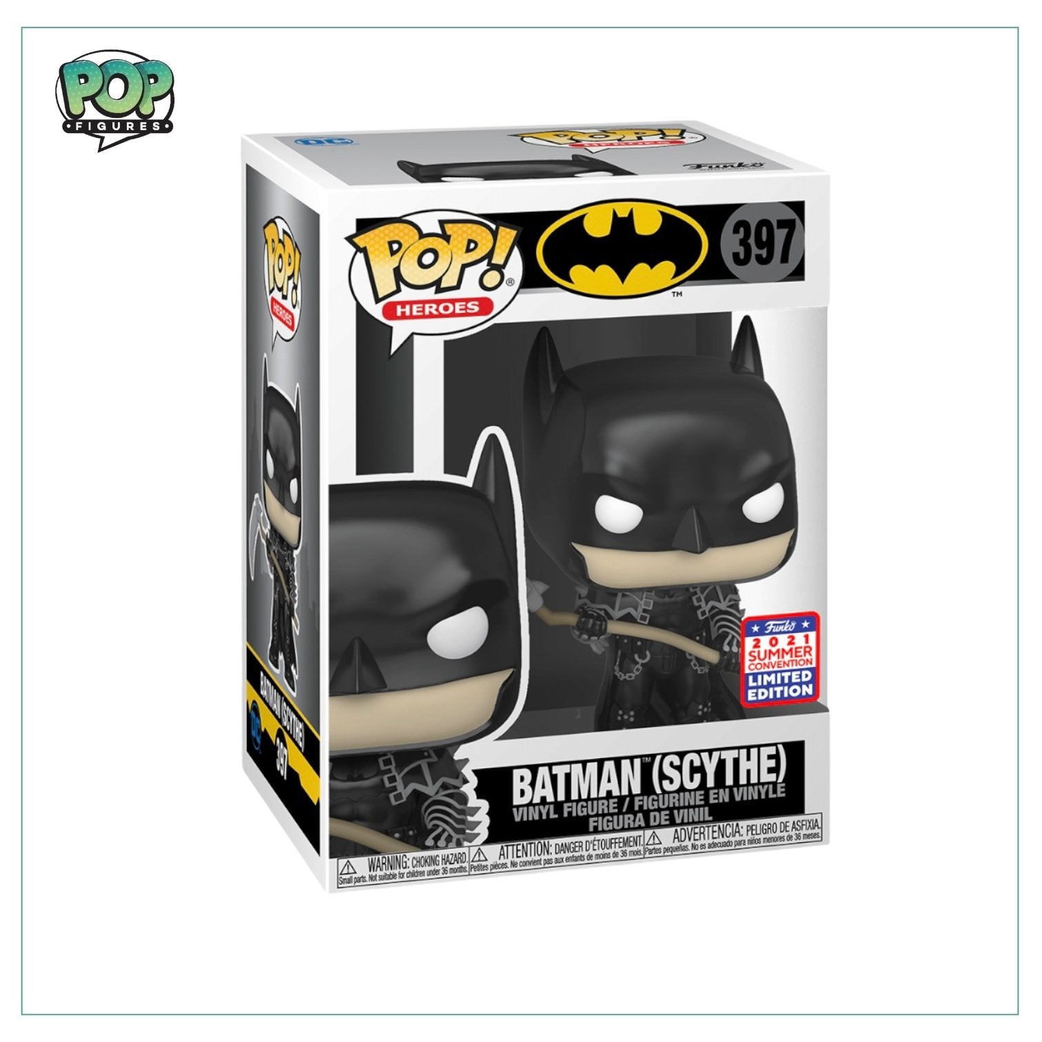 Batman (Scythe) #397 Funko Pop! Batman - 2021 Virtual Funkon (Shared Sticker)