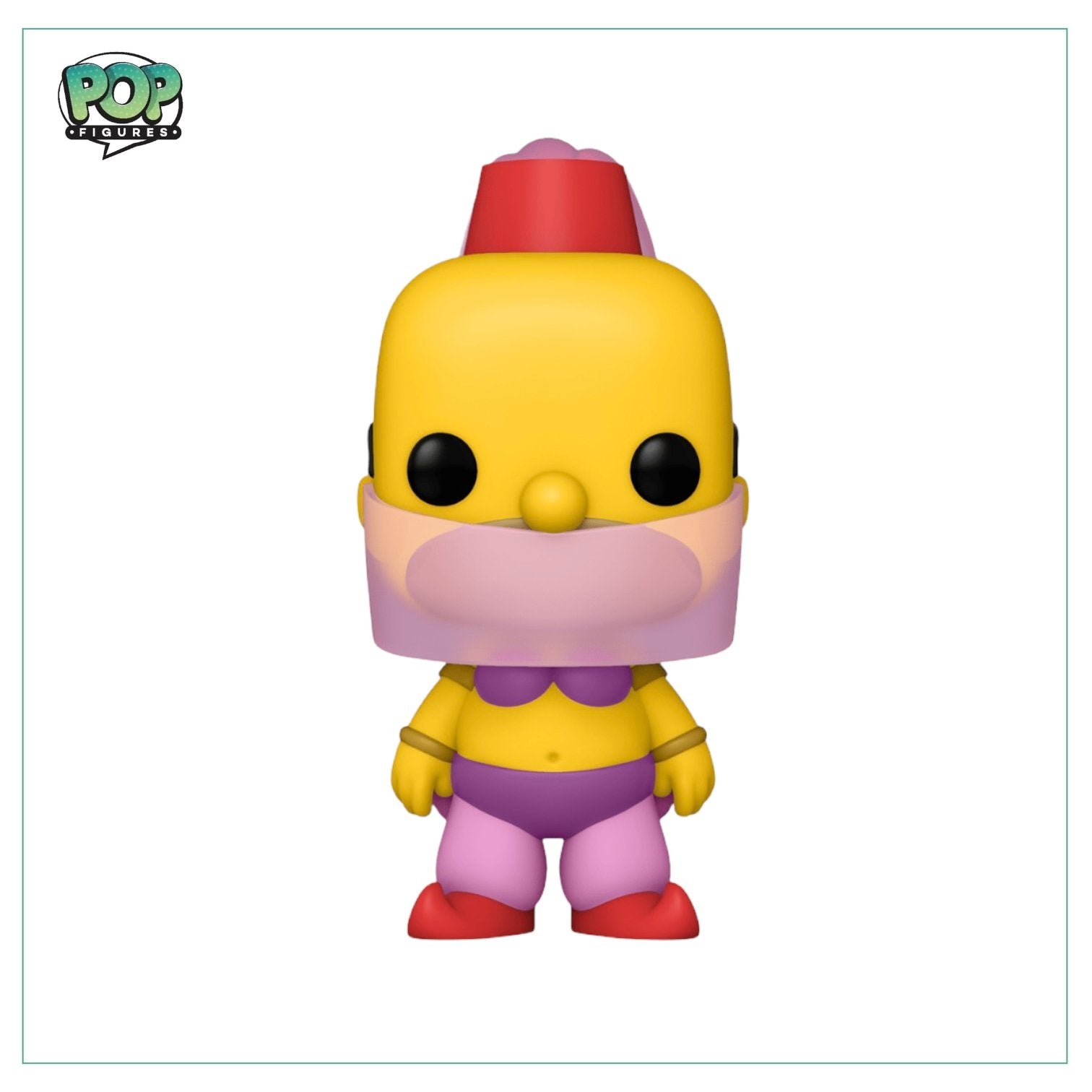 Belly Dancer Homer #1144 Funko Pop! The Simpsons - 2021 Virtual Funkon (Shared Sticker)