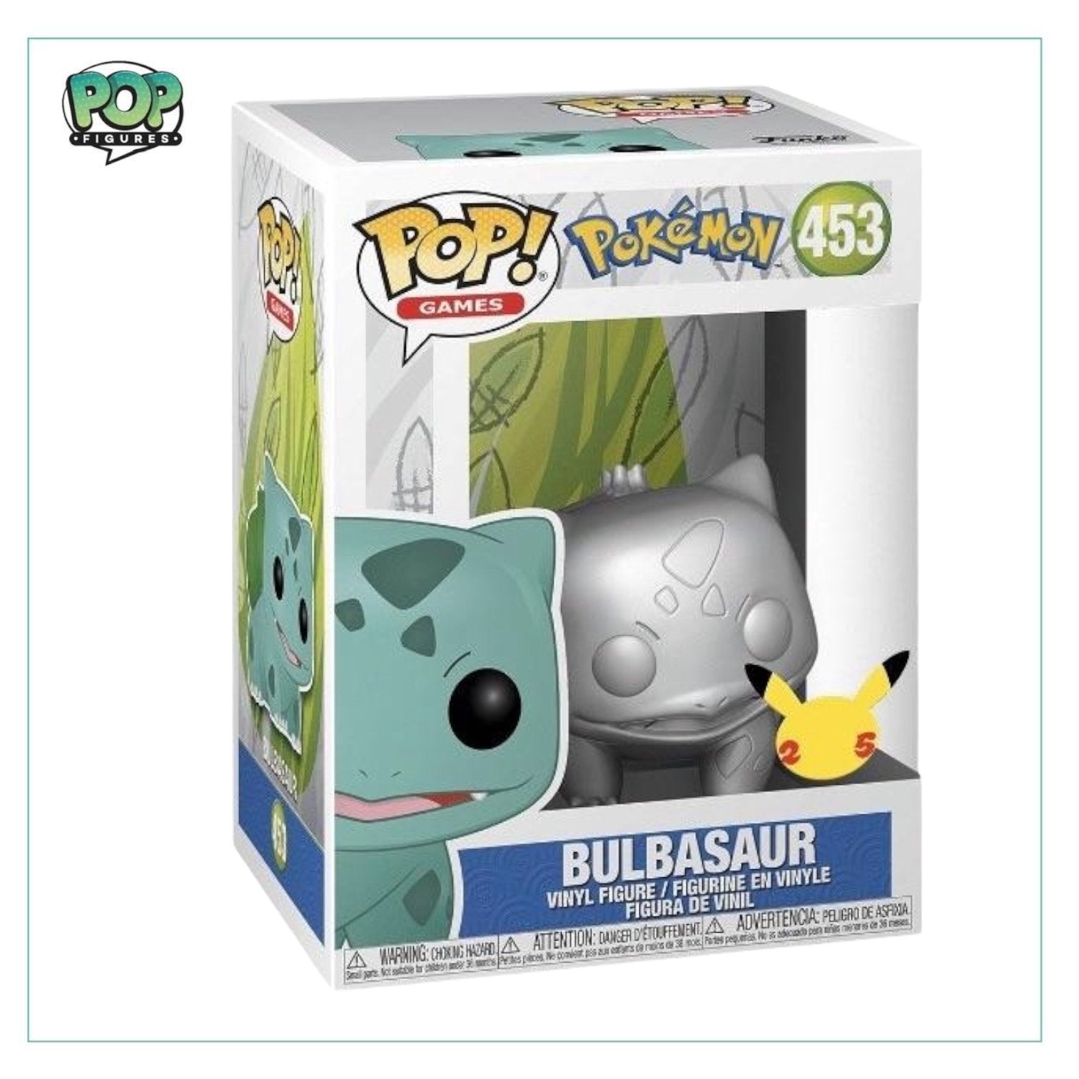 Bulbasaur (Silver Chrome) #453 Funko Pop! Pokémon