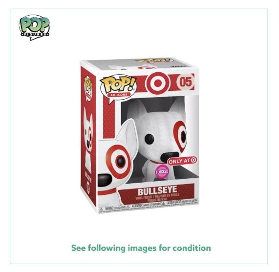 Bullseye #05 (Flocked - Red Collar) Funko Pop! Ad Icons - Target Exclusive -