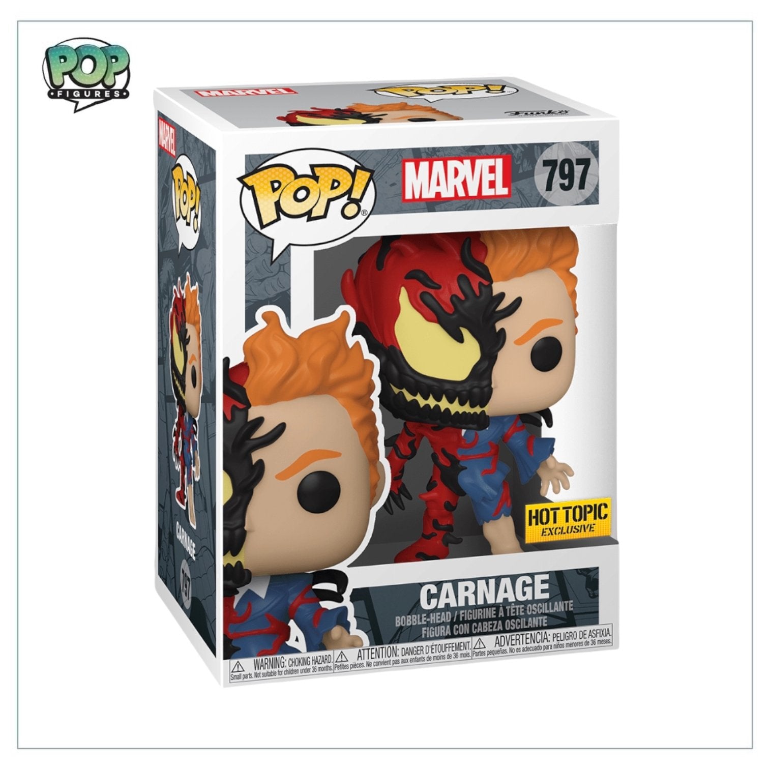 Carnage #797 Funko Pop! Marvel - Hot Topic Exclusive