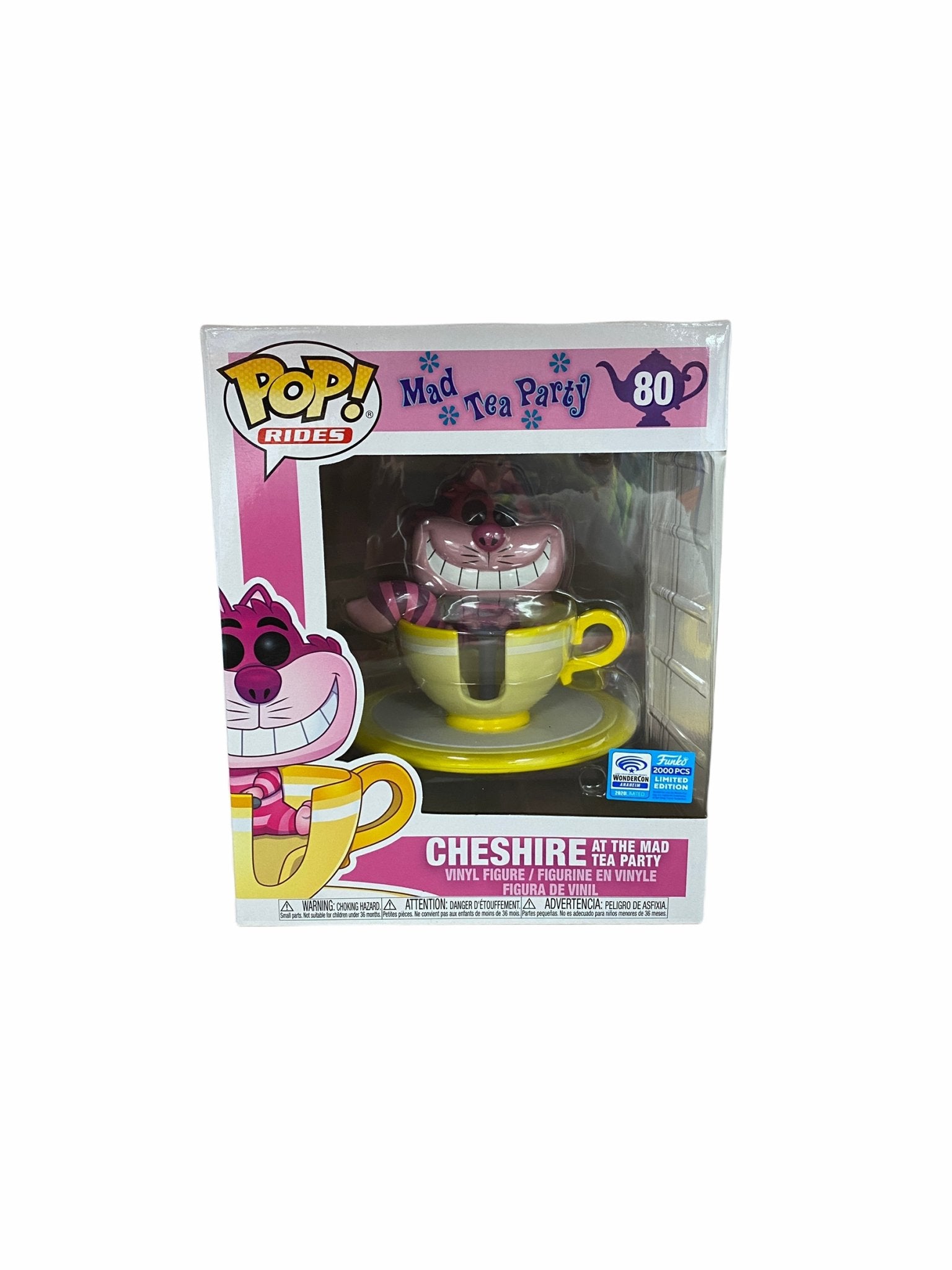 Cheshire Cat At The Mad Tea Party #80 Funko Pop Ride! - Mad Tea Party - Anaheim WonderCon 2020 Exclusive LE2000 Pcs