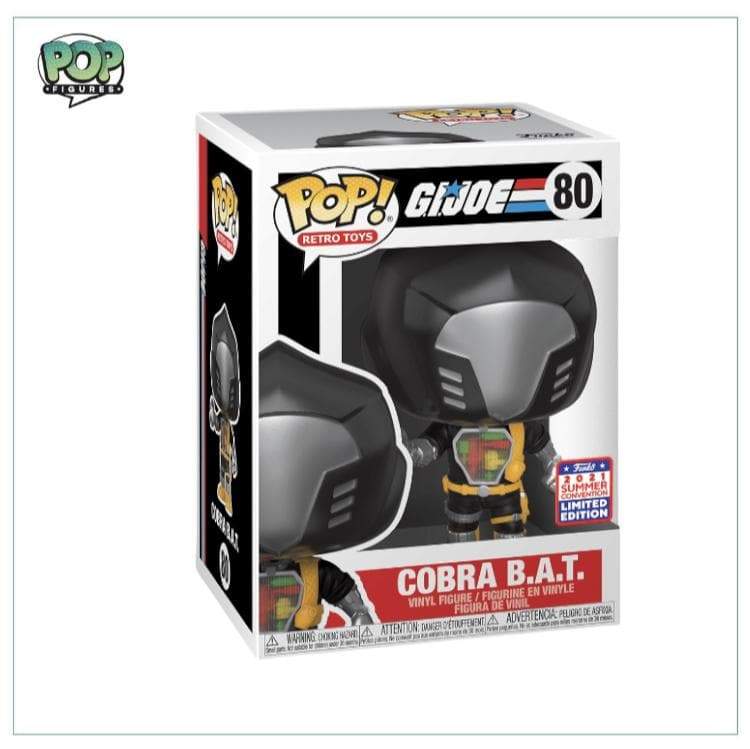 Cobra B.A.T #80 Funko Pop! G.I.Joe, 2021 Virtual Funko Shared Sticker Limited Edition