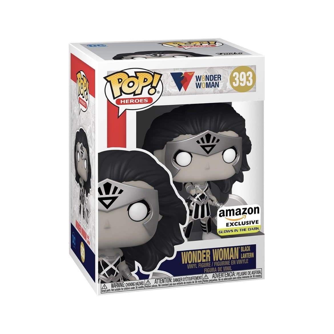 Wonder Woman Black Lantern (Glow In The Dark) #393 Funko Pop! Wonder Woman, Amazon Exclusive