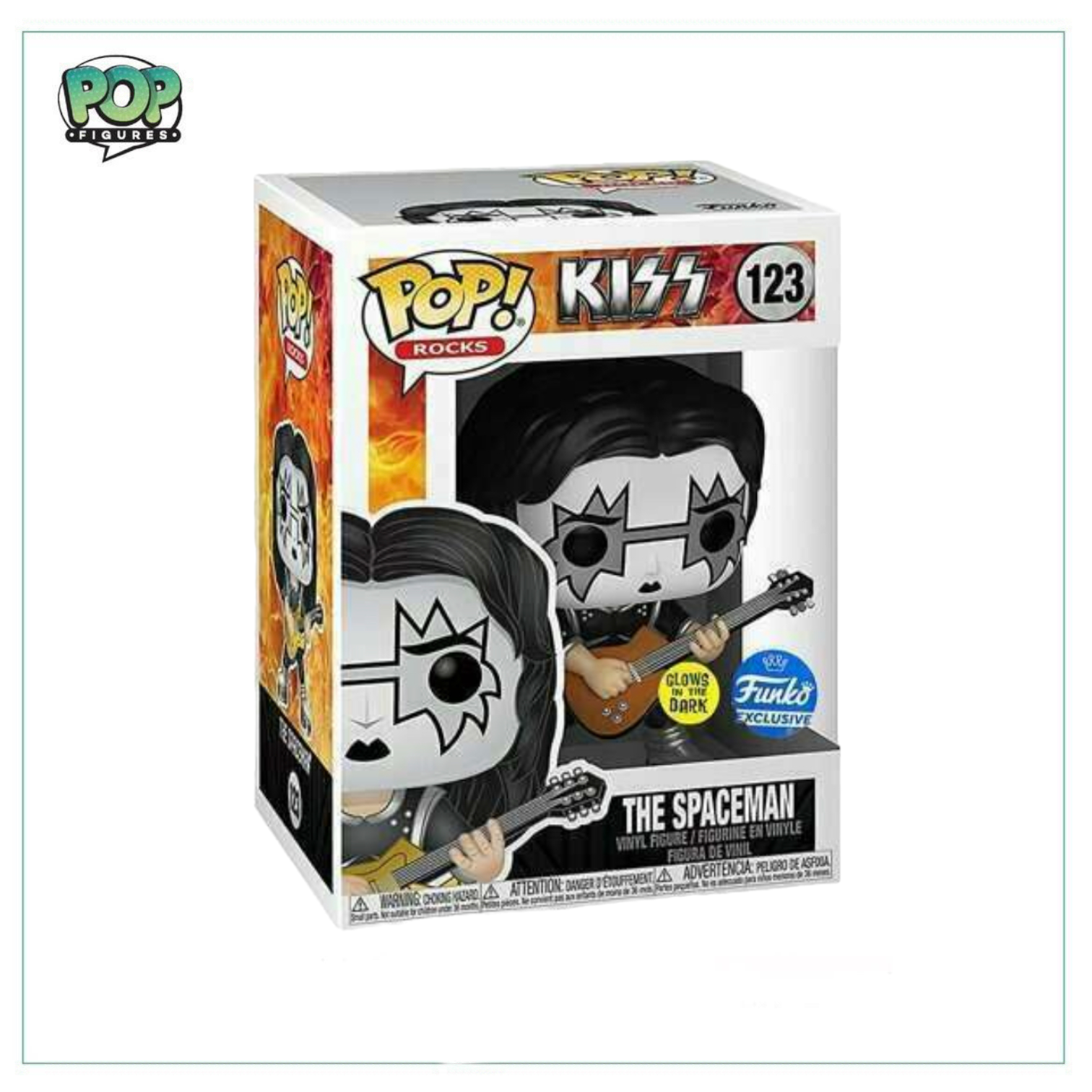 The Spaceman (Glows In The Dark) #123 Funko Pop! Kiss - Funko Exclusive