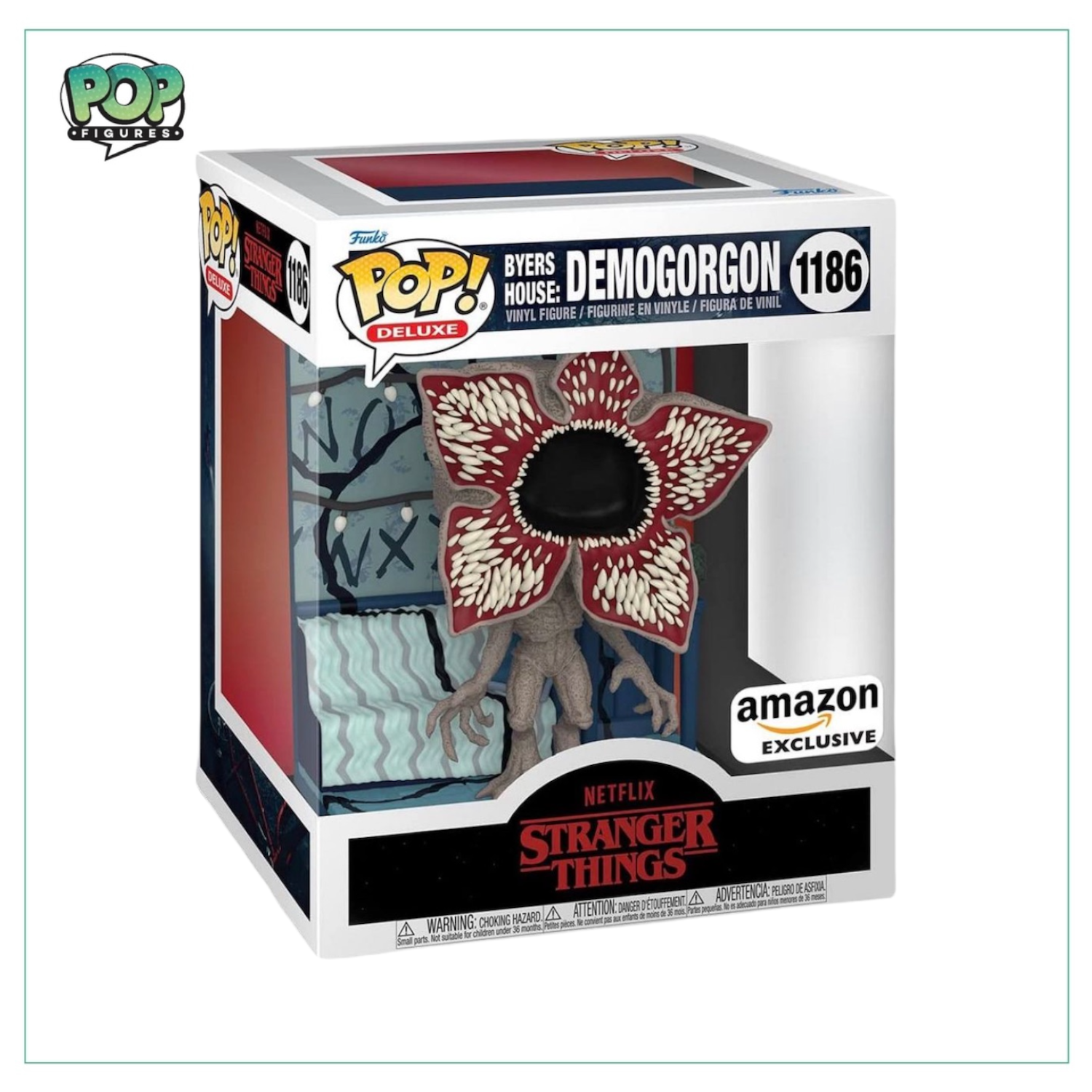 Byers House: Demogorgon #1186 Deluxe Funko Pop! Stranger Things -  Amazon Exclusive