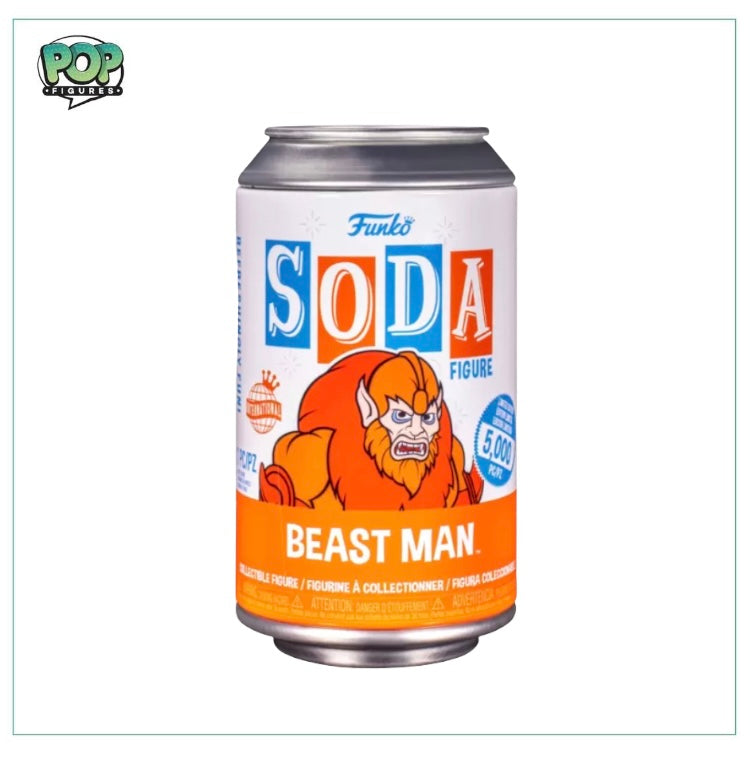 Beast Man Funko Soda Vinyl Figure! - Masters Of The Universe - LE5000 Pcs International - Chance of Chase