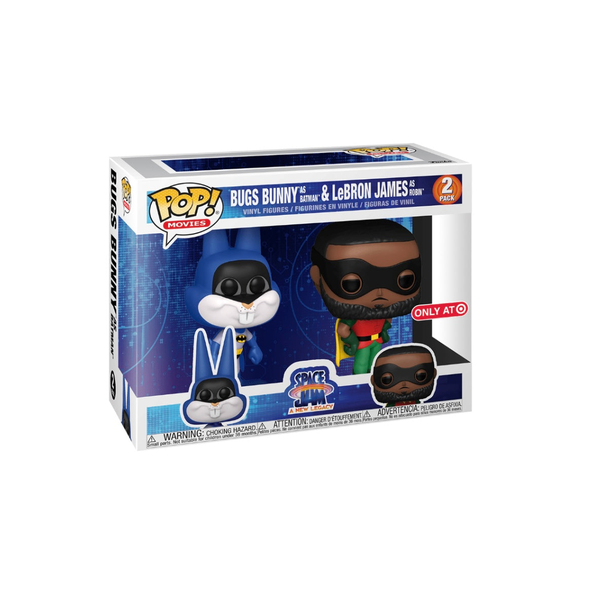 Bugs Bunny as Batman & LeBron James as Robin Deluxe 2 Pack Funko Pop! Space Jam 2 - Target Exclusive