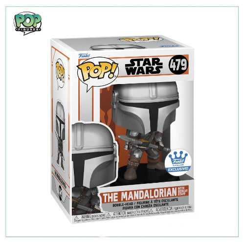 The Mandalorian with Beskar Staff #479 Funko Pop! -  Star Wars -  Funko Exclusive