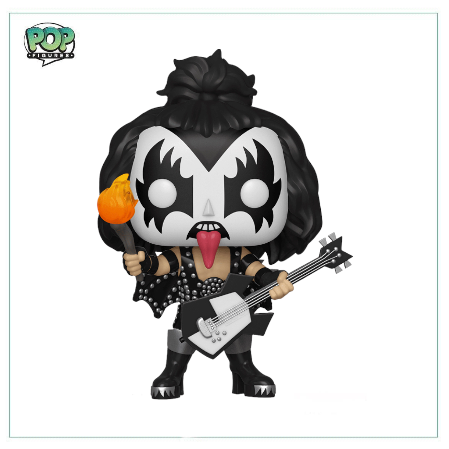 The Demon (Glows In The Dark) #121 Funko Pop! Kiss - Funko Exclusive - Missing Funko Sticker