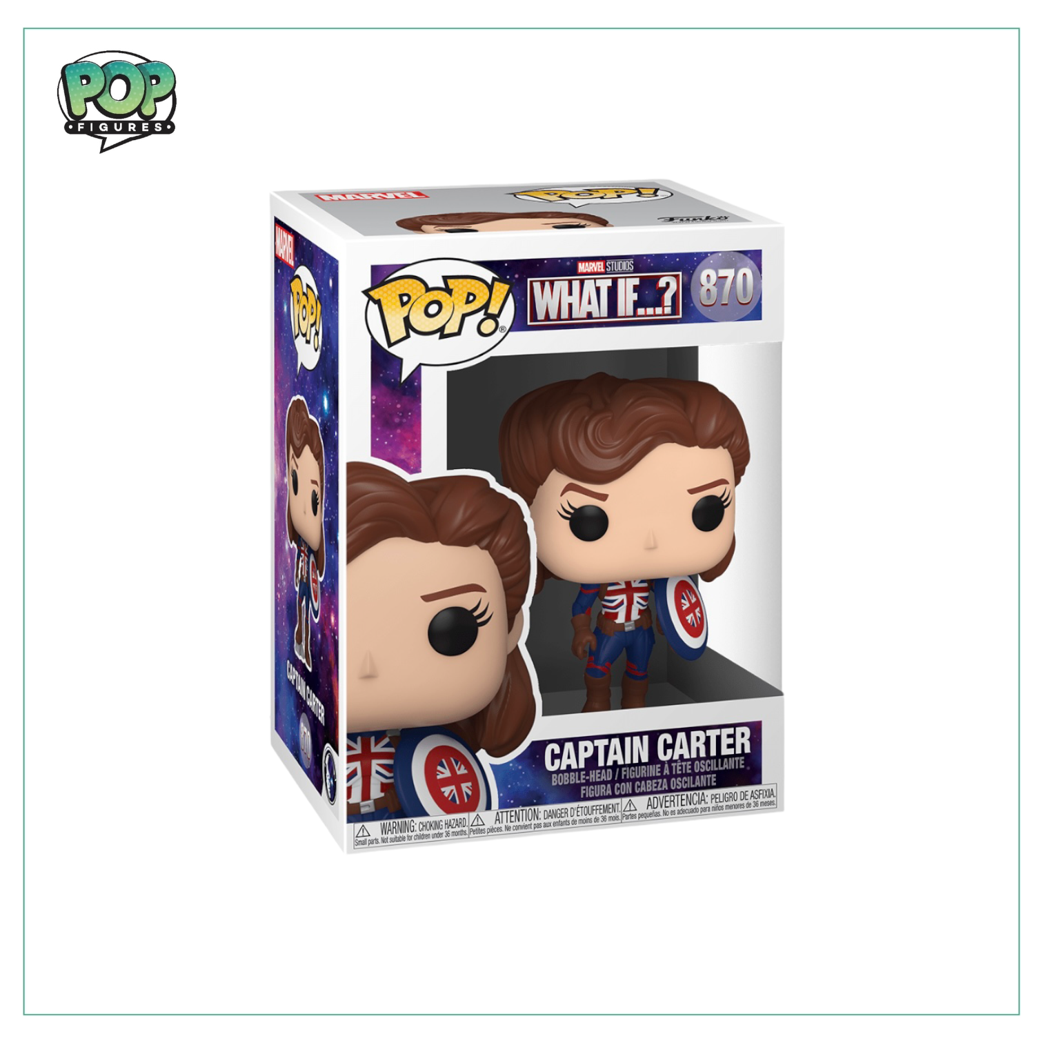 Captain Carter #870 Funko Pop! Marvel, What If…?