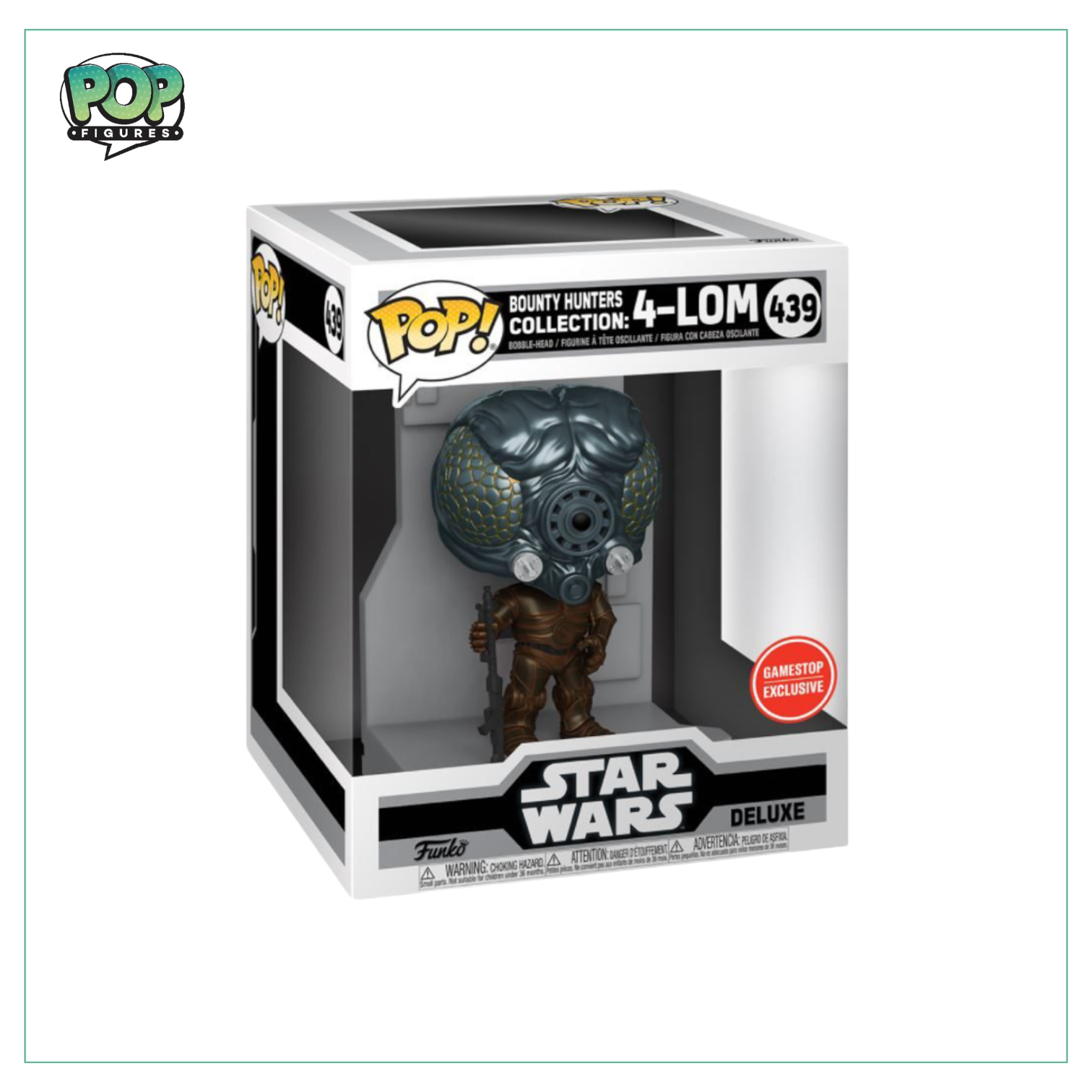 Bounty Hunters Collection: 4-Lom #439 Deluxe Funko Pop! Star Wars - Gamestop Exclusive