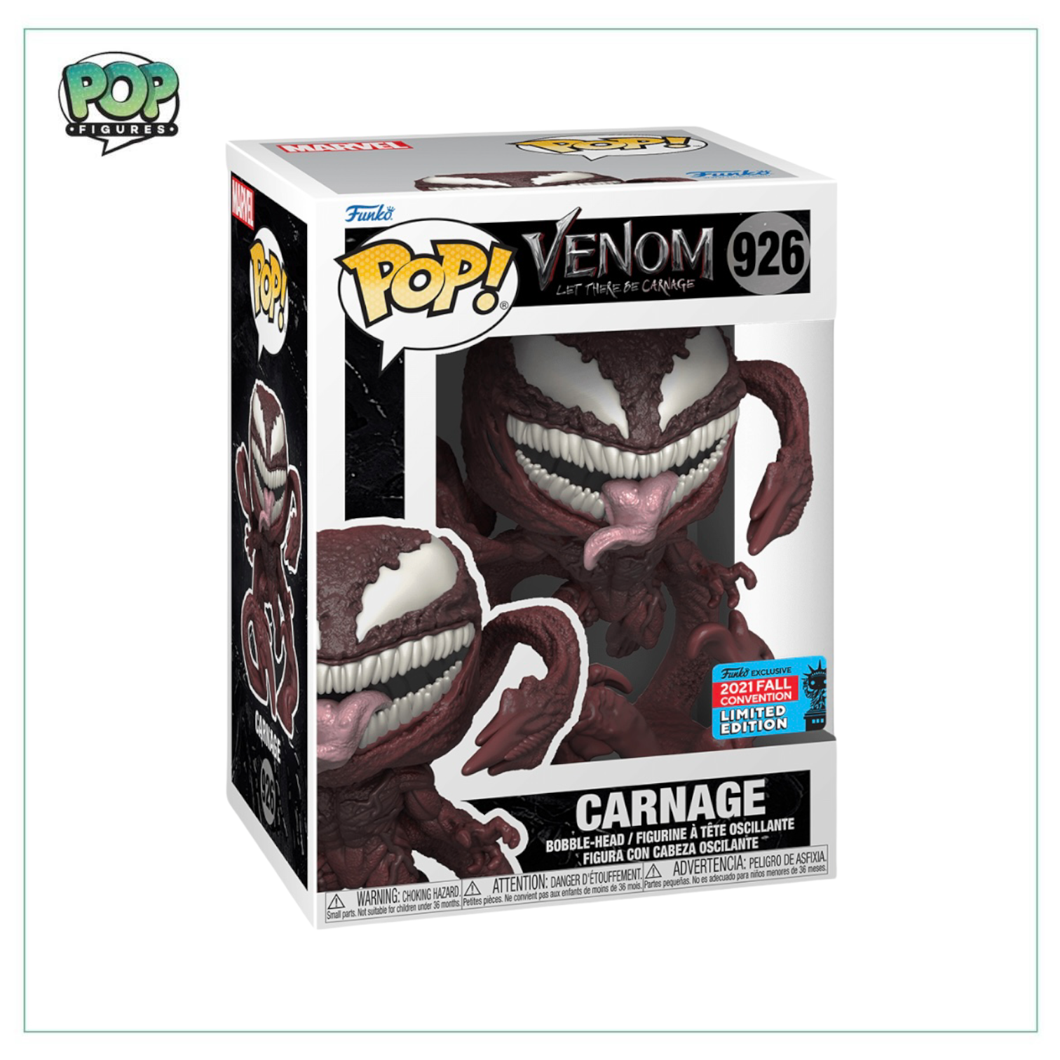 Carnage #926 Funko Pop! Venom: Let There Be Carnage - 2021 NYCC Shared Exclusive