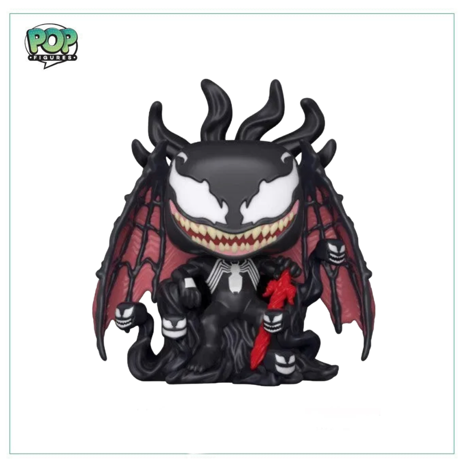 Venom On Throne (Glows In The Dark) #965 Deluxe Funko Pop! Marvel - Pop In A Box Exclusive