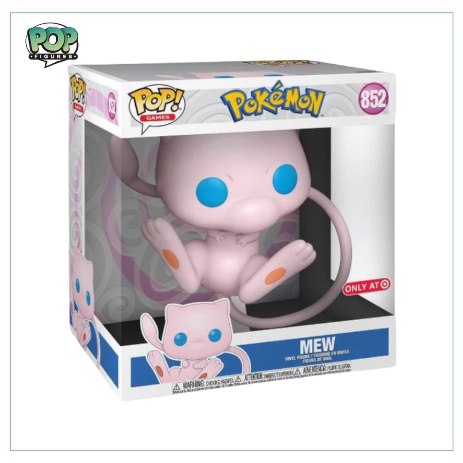 Mew #852 Deluxe 10" Funko Pop! Pokemon - Target Exclusive - 9/10