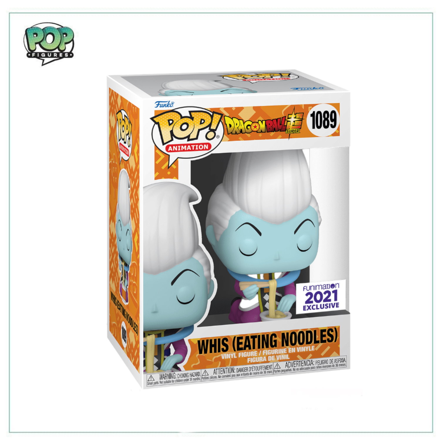 Whis (Eating Noodles) #1089 Funko Pop! Dragon Ball Super - 2021 Funimation Exclusive