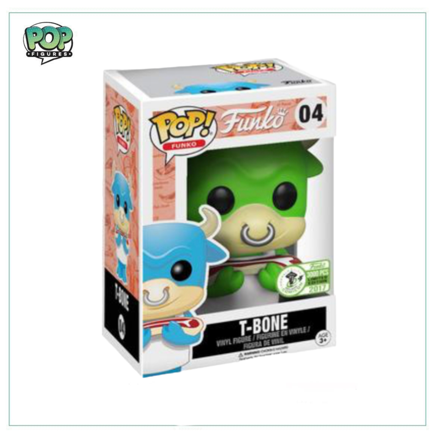 T-Bone #04 (Green) Funko Pop! - Spastik Plastik- ECCC 2017 Exclusive LE3000 Pcs - 8/10