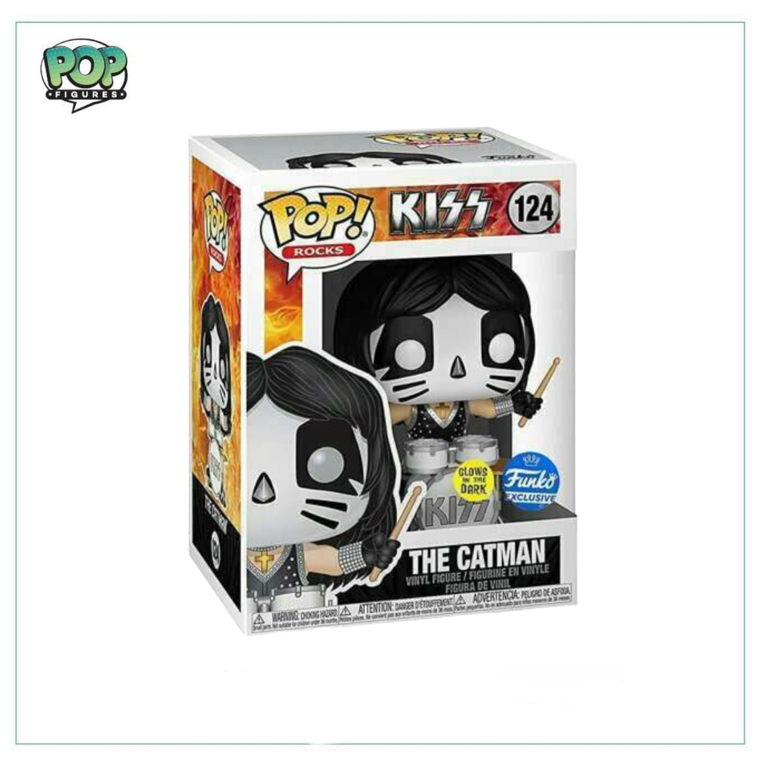 The Catman (Glows In The Dark) #124 Funko Pop! Kiss - Funko Exclusive