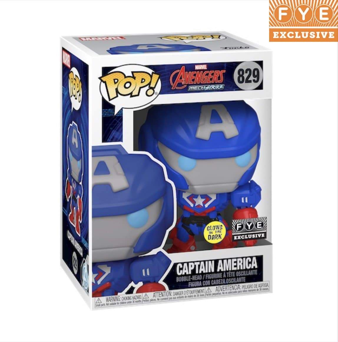 Captain America #829 Funko Pop! Marvel Mech - FYE Exclusive