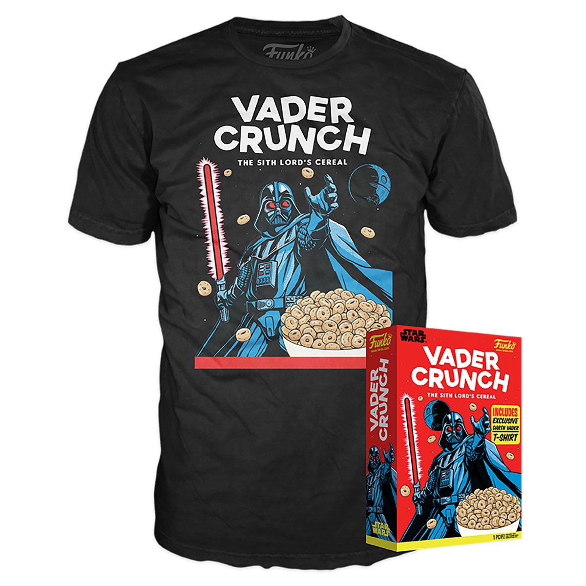 Boxed Tee: Vader Crunch Funko T-Shirt - Star Wars (Small)