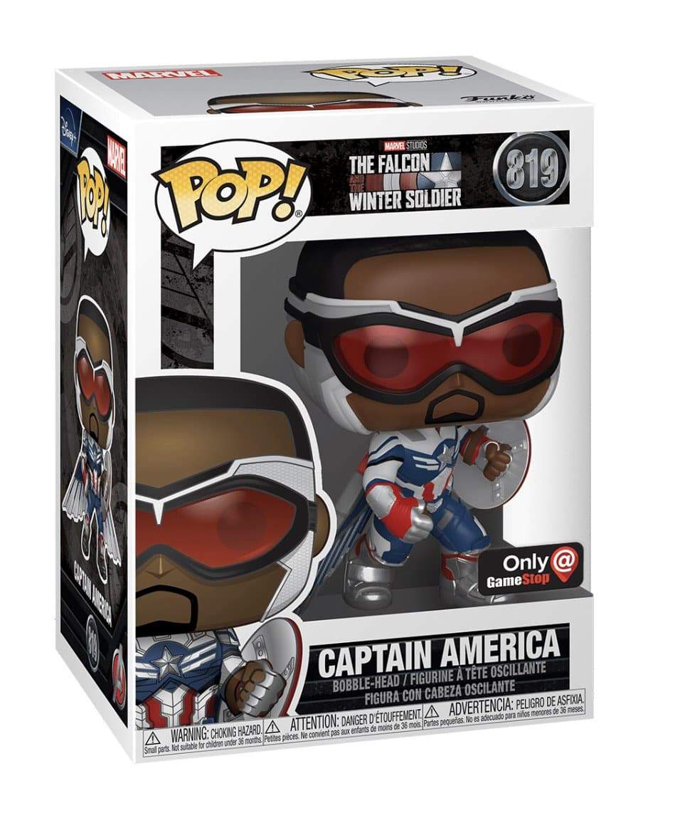 Captain America #819 Funko Pop! The Falcon Winter Soldier - GameStop Exclusive