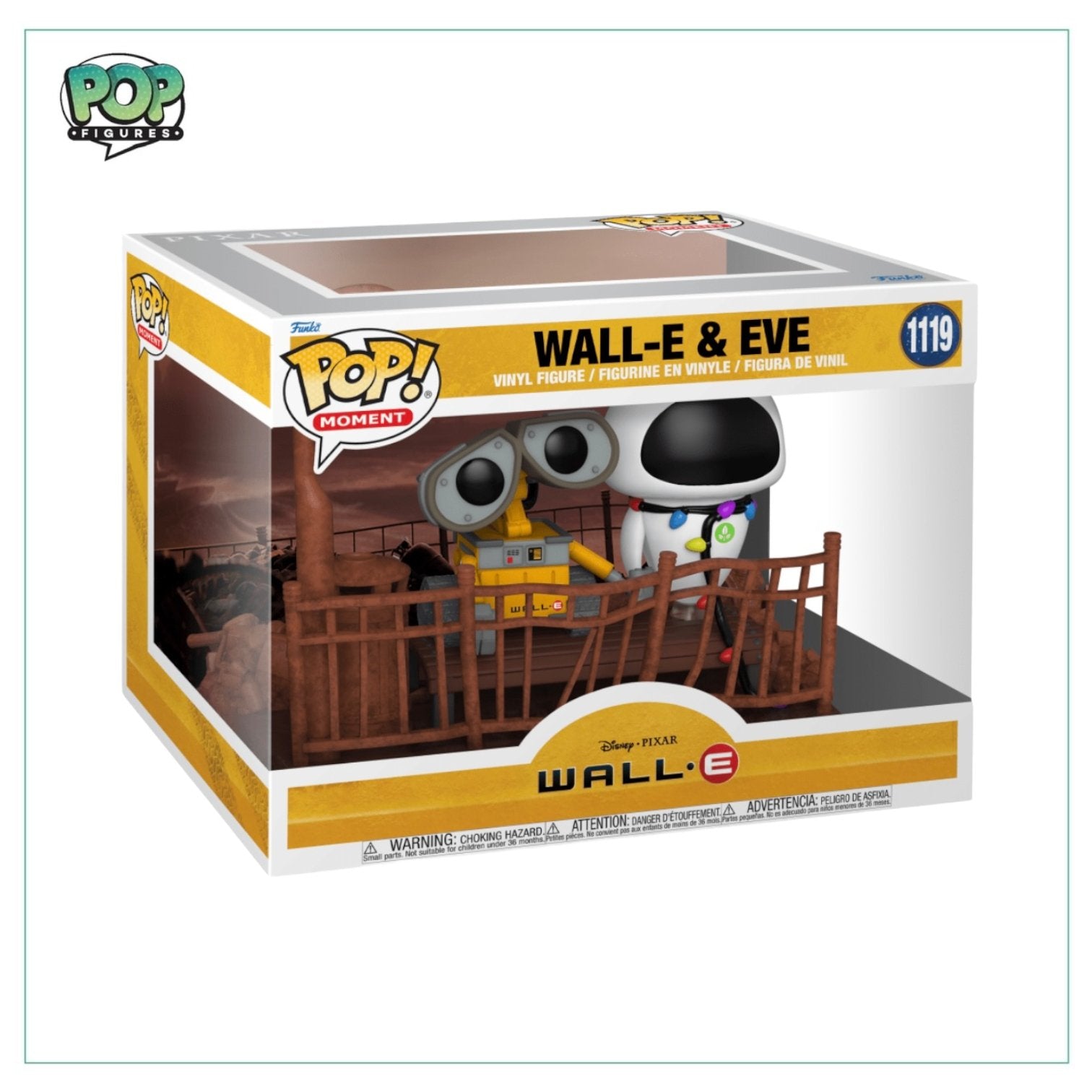 Wall-E & Eve #1119 Deluxe Funko Pop! Wall-E