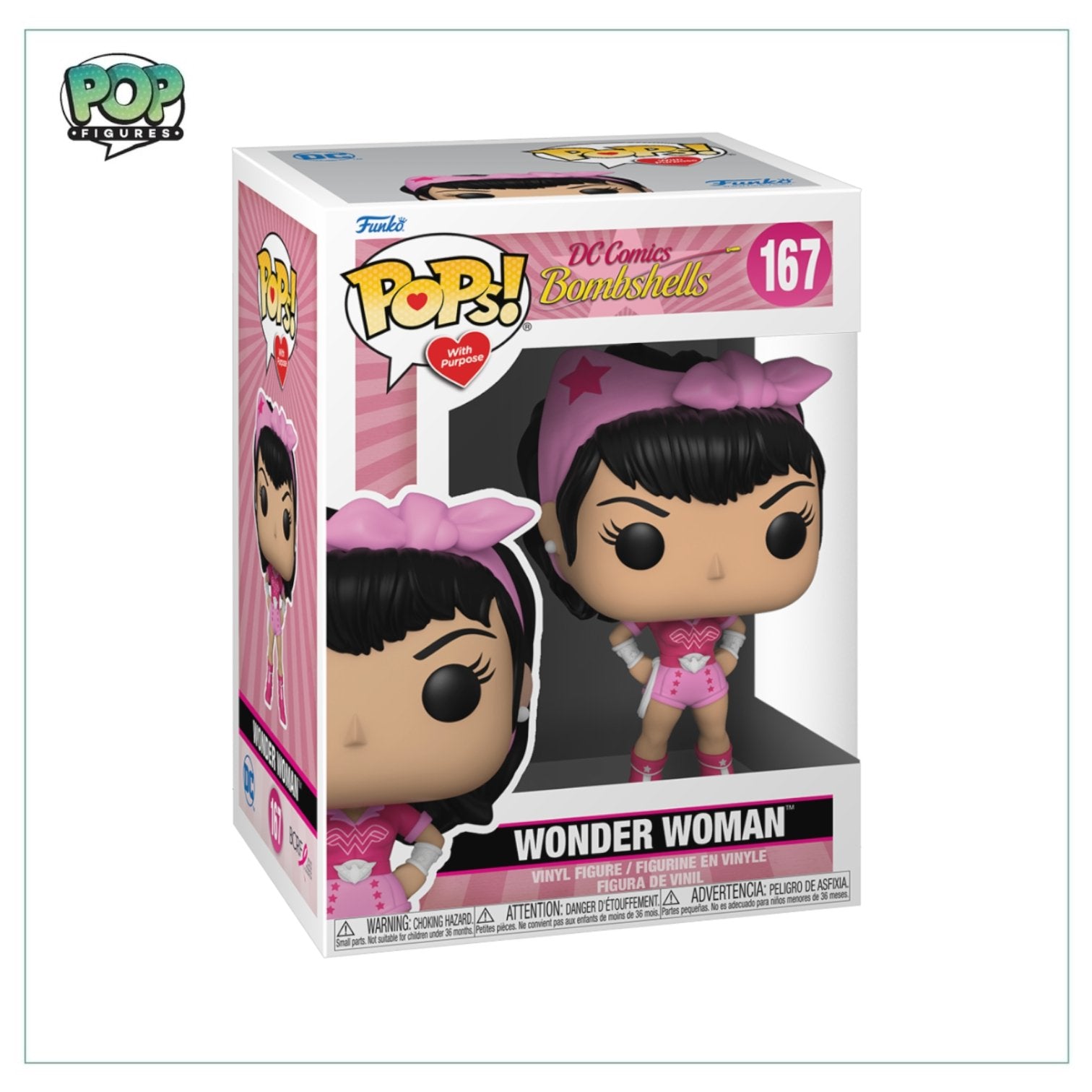 Wonder Woman #167 Funko Pop! Breast Cancer Awareness: DC Bombshells