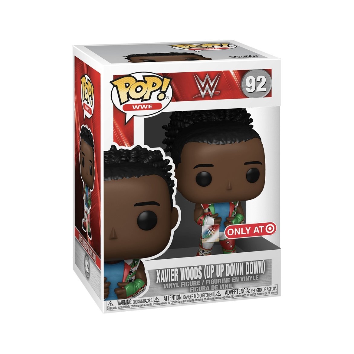 Xavier Woods (Up Up Down Down) Metallic #92 Funko Pop! WWE, Target Exclusive