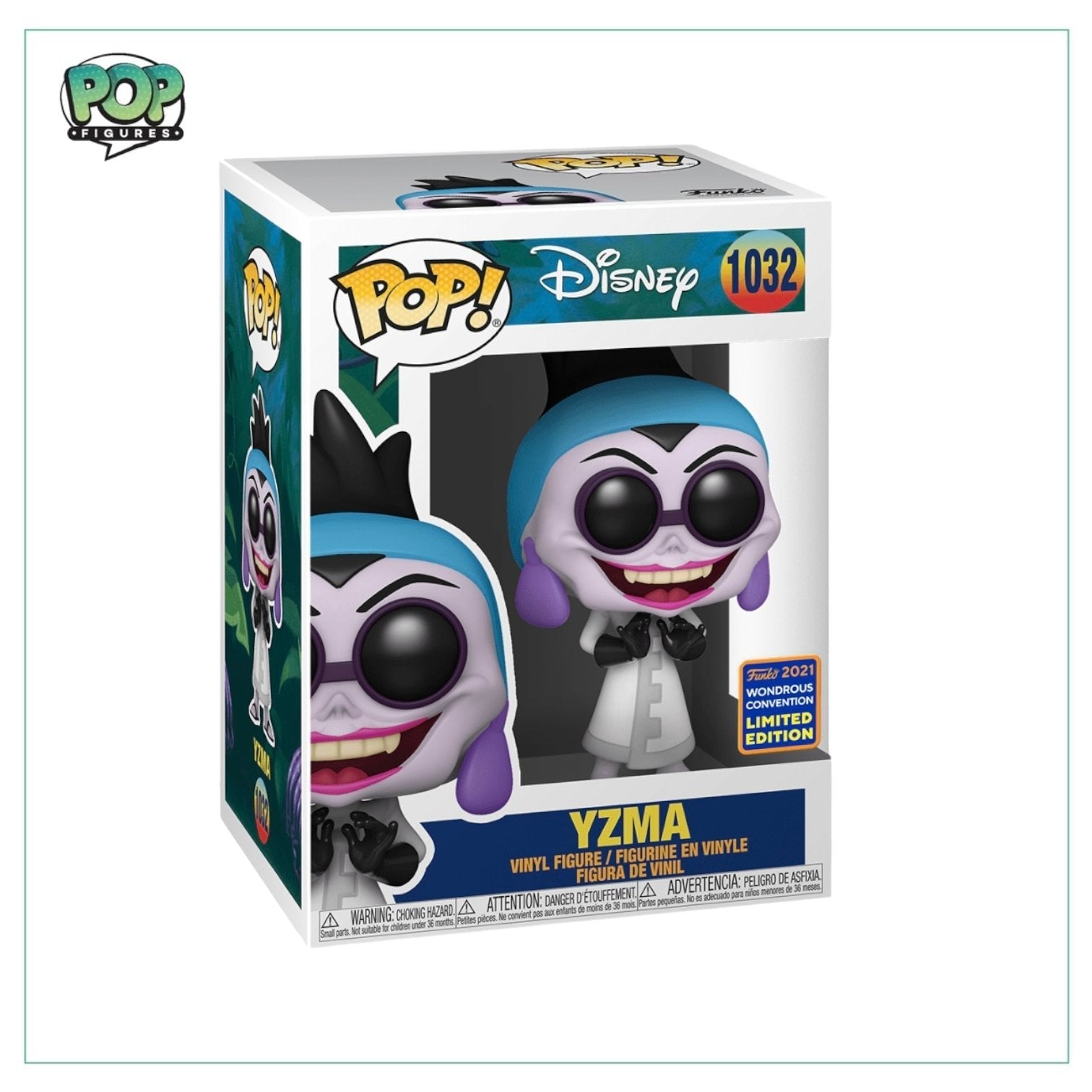 Yzma #1032 Funko Pop! Disney - 2021 Wonderous Convention (Shared Sticker)