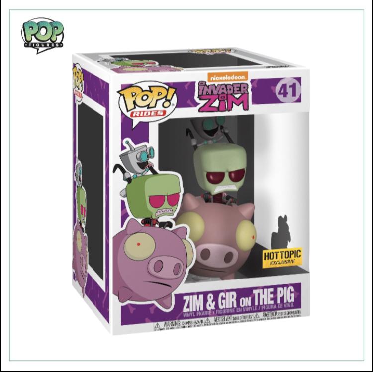 Zim & Gir on The Pig #41 Deluxe Funko Pop! Invader Zim, Hot Topic Exclusive